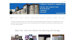 Desktop Screenshot of colchesterhomebrew.co.uk